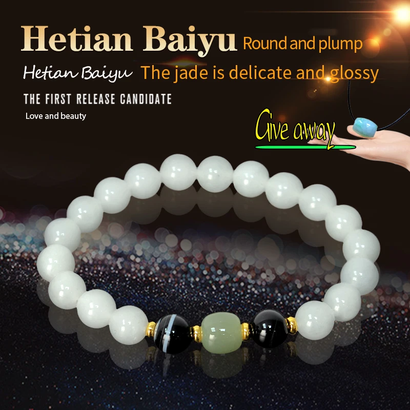 

Pulsar. Natural jade bracelet for ladies. Beaded elastic rope necklace. Obsidian ladies bracelet. Souvenir gift.