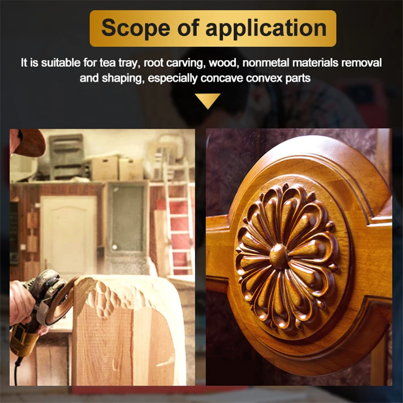 Карбид вольфрама шлифования древесины резьбы формовочный диск для углового