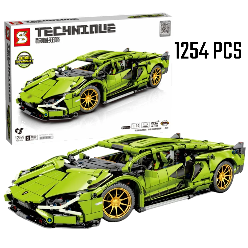 

High-Tech Series Model Remote Control Electric Version Competitive Racing Cars Building Blocks Toys Assembly Gifts for Boys