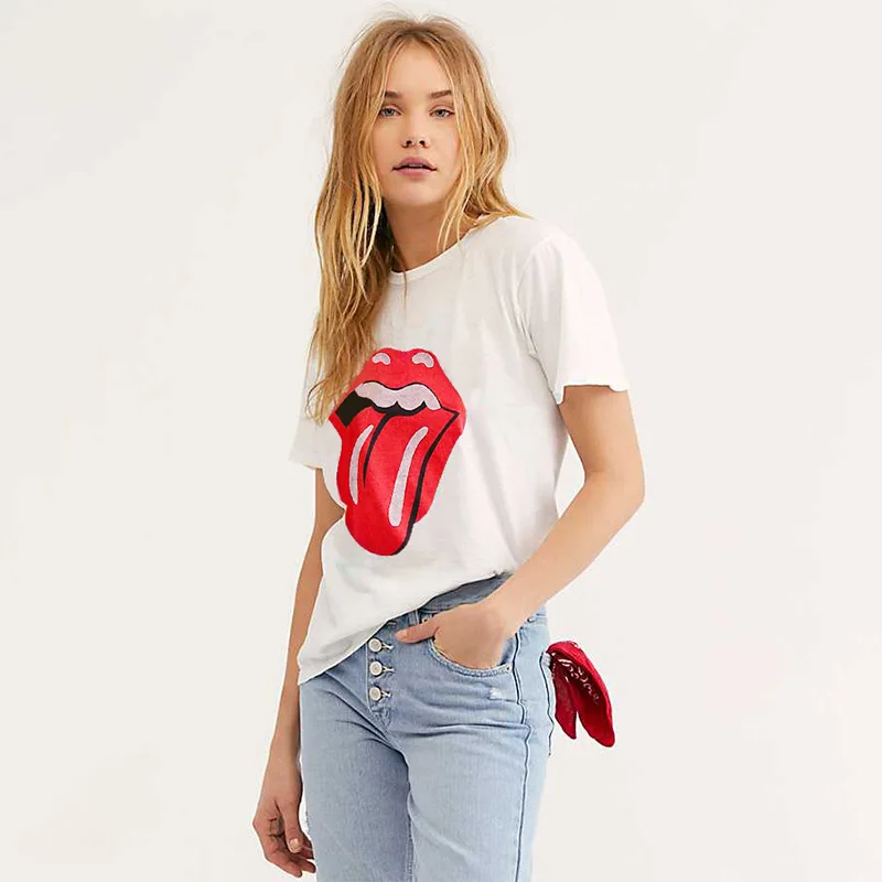 Женские футболки летние повседневные с принтом модная женская Свободная