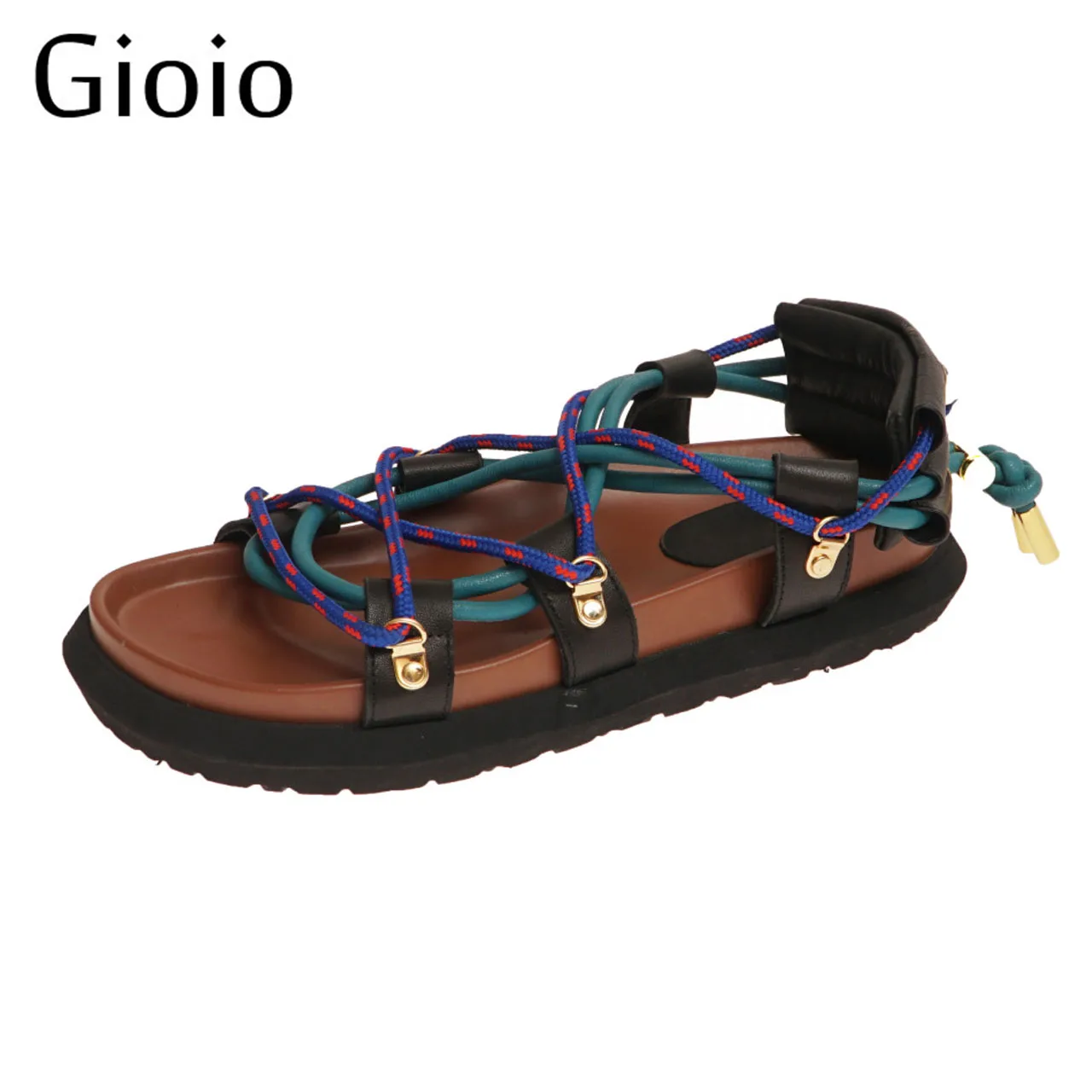 Gioio Women Sandals Plus Size Wedges Shoes For Women Summer Beach Non-slip Beach Open Toe Breathable Sandals Sport Style Shoes