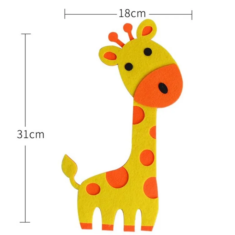 1 шт. Шерсть Войлок животные 3d настенные наклейки декоративные Сделай Сам Детская
