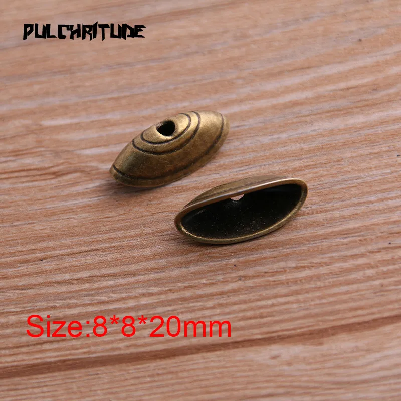 Pulchrode 16 шт 8*8*20 мм два цвета сосуд полые овальные DIY разделенные ювелирные аксессуары Подвески для изготовления ювелирных изделий
