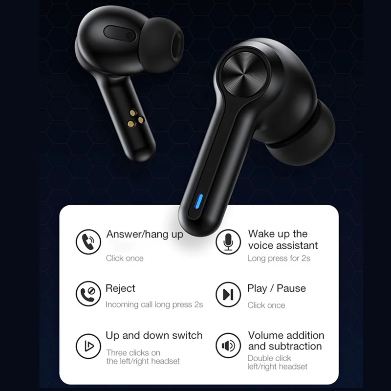 

Lenovo LP3 Pro Bluetooth V5.0 TWS Wireless Headphones In Ear Earphone With Microphone Display Hifi Sounds Stereo 1200mAh Battery