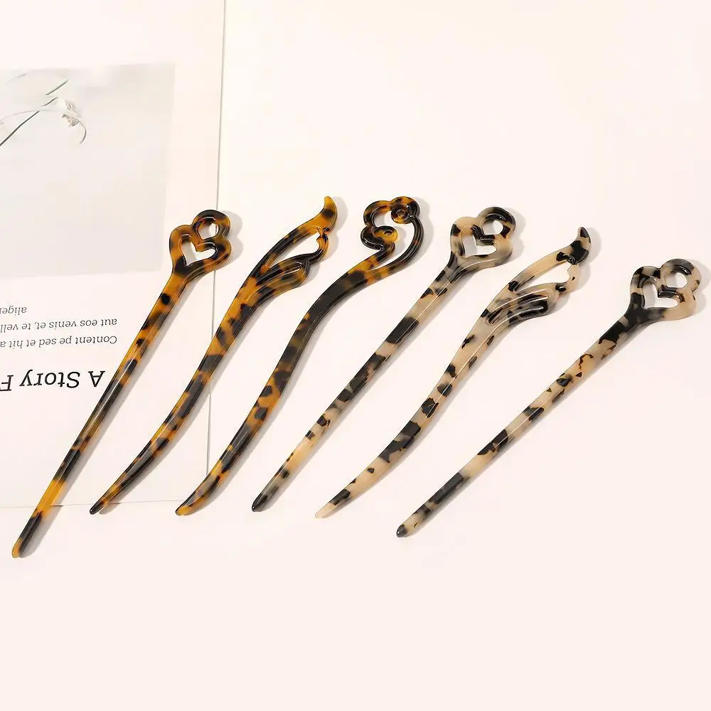 

Acetate plate hairpin ancient style female Hanfu head hairpin retro national wind plate hairpin hairpin hair accessories