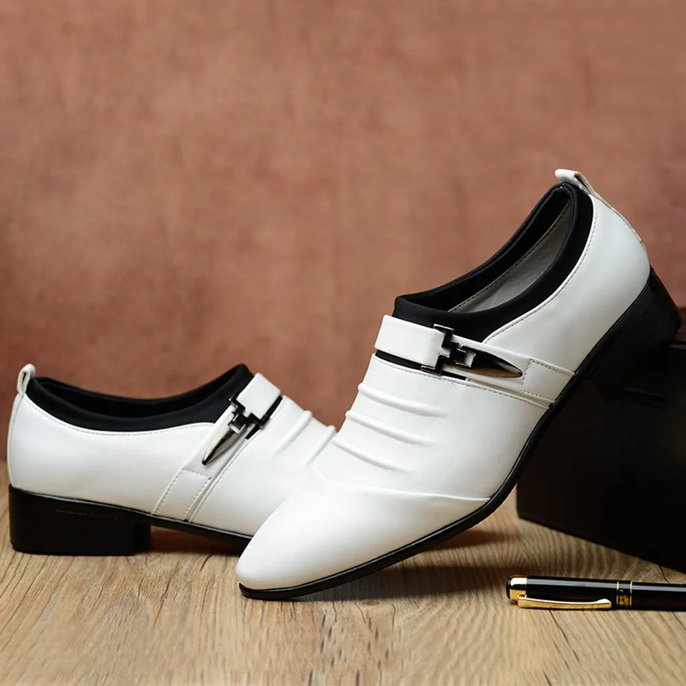 Nice Man на плоской подошве Классические мужские кожаные ботинки с Туфли под платье