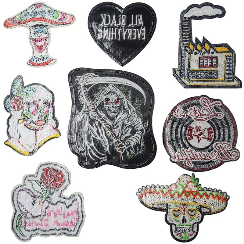 Бог смерти наносимые с помощью утюга наклейки платья пальто рукоделие