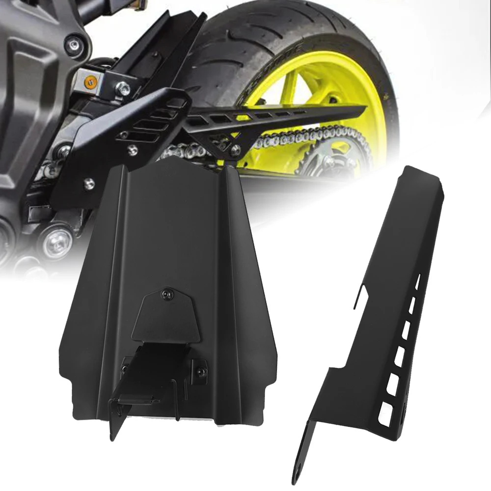 

For YAMAHA MT 07 MT-07 Tracer 2016- 2021 2020 TRACER 700 MT07 Motorcycle Rear Wheel Tire Hugger Fender Mudguard with Chain Guard