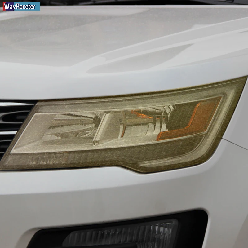 Защитная пленка для фар автомобиля Прозрачная черная наклейка из ТПУ Ford Explorer 2016