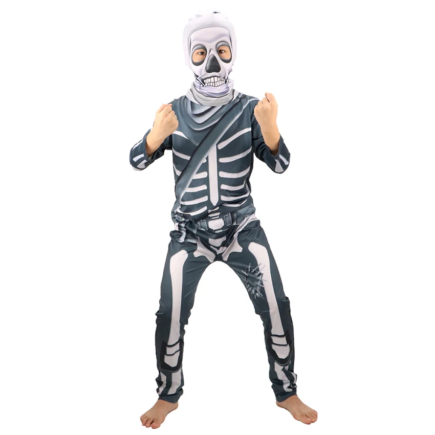 Костюм штурмовика с черепом детское платье для вечевечерние страшный скелет