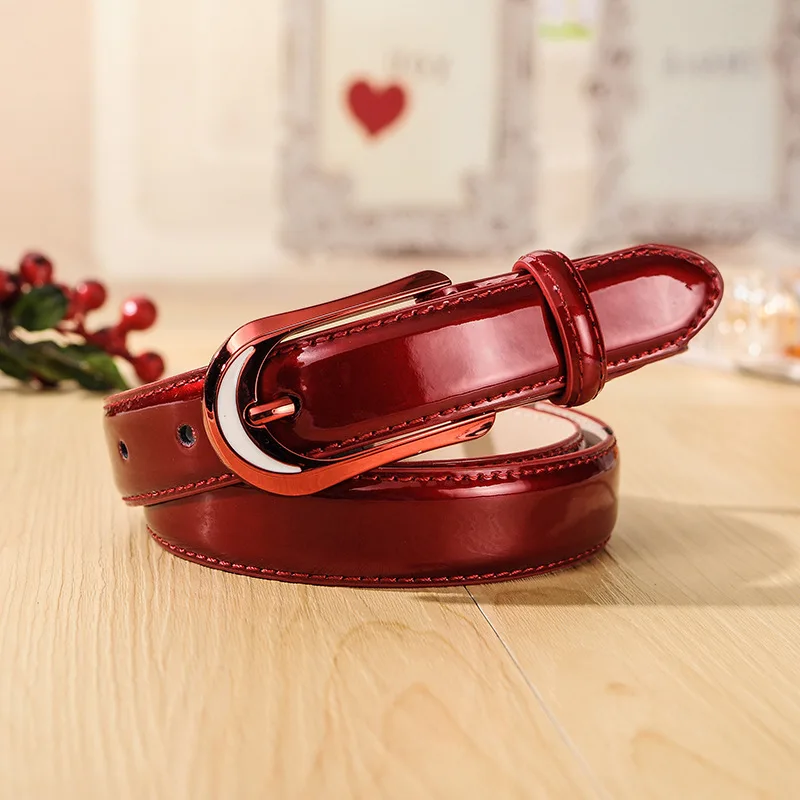 Ремень женский кожаный гладкий с пряжкой BL342 | Аксессуары для одежды