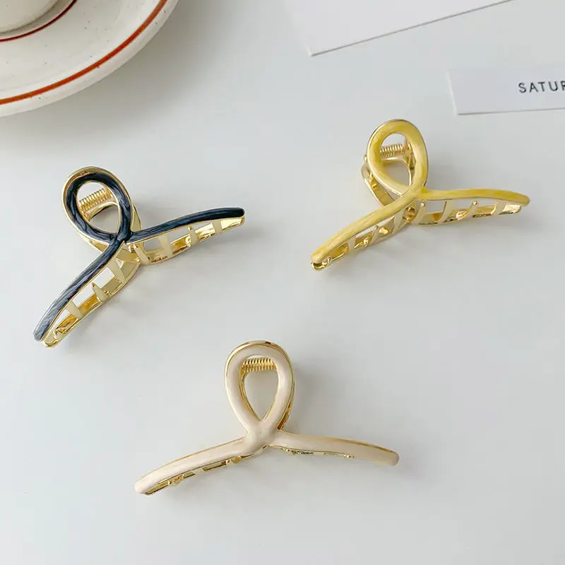 

Hairpins Hair Claw Clips Metal Hair Crab Woman Elegant Barrette Women Ornaments Girls Ladies Ornaments Hair Accessories Tools