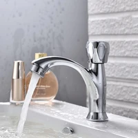 brass basin faucet single cold water faucet modern simple basin quick opening faucet splash proof bathroom basin faucet