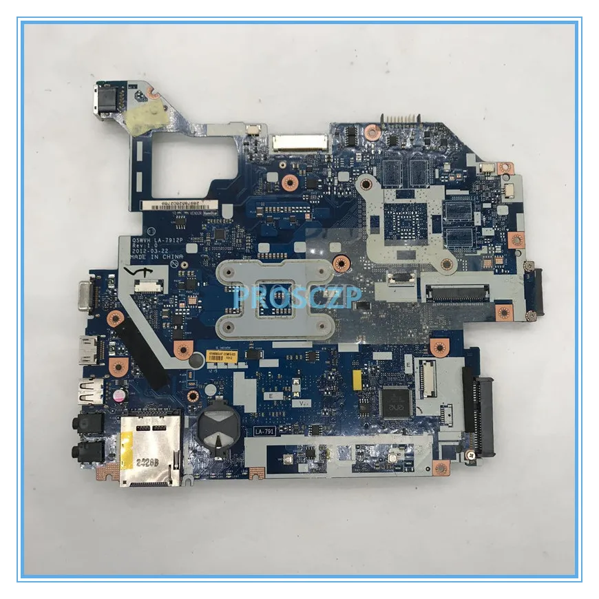 Высокое Качество Aspire Nautilus E1-571G V3-571G V3-571 NV56R Q5WVH LA-7912P HM77 Материнская плата ноутбука DDR3 работает хорошо