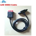 Кабель OBD II со светодиодной подсветкой, кабель OBD2 подходит для delicht vd ds150e cdp VD TCS CDP PRO PLUS светодиодный кабель OBD