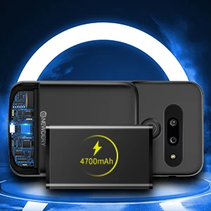 NEWDERY, новейший чехол с аккумулятором 4700 мАч для LG G8 ThinQ, тонкий чехол с зарядкой, тонкий чехол из ТПУ для LG G8 ThinQ, черный