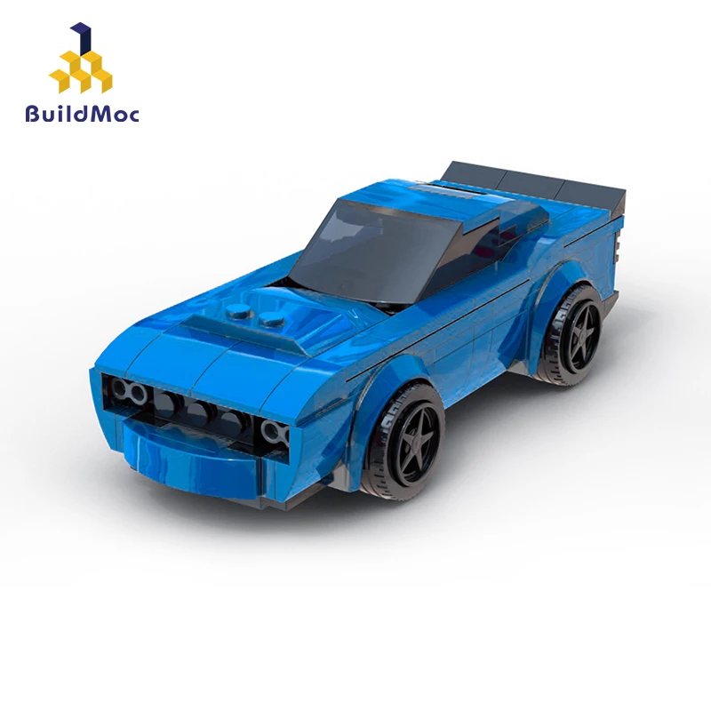 Buildmoc MOC 20900 Dodge Demon Car Вертолет Лодка строительные блоки развивающий детский город
