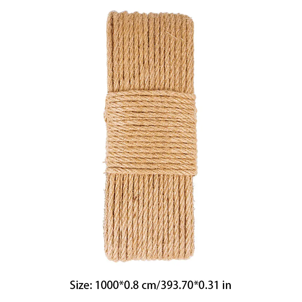 

Cats Natural Sisal Rope For Pet Cat Strong Kitty Hemp Rope for Scratching Post Claw Care Tree Replacement 30m/8m For Home DIY