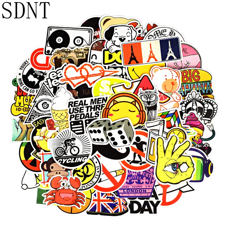 200 шт. водостойкие наклейки для ноутбука гитары скейтборда | Игрушки и хобби