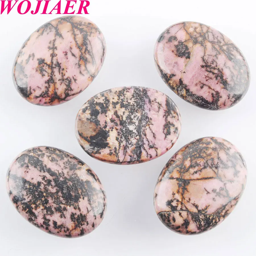 WOJIAER натуральный Родохрозит овальные драгоценные камни кабошон Кабины без