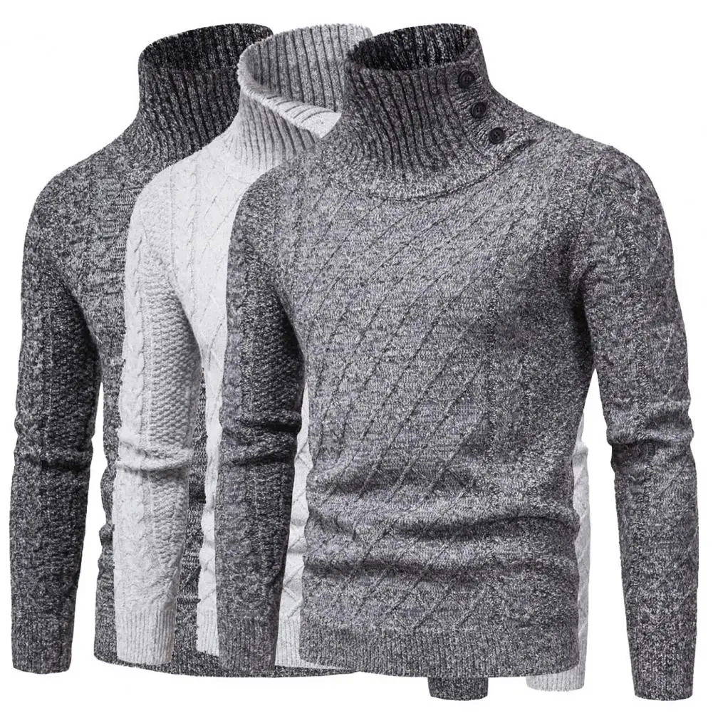 

Polyester Excellent Stylish Thermal Pullover Knitwear Long Sleeve Men Shirt Stretchy for Daily Wear