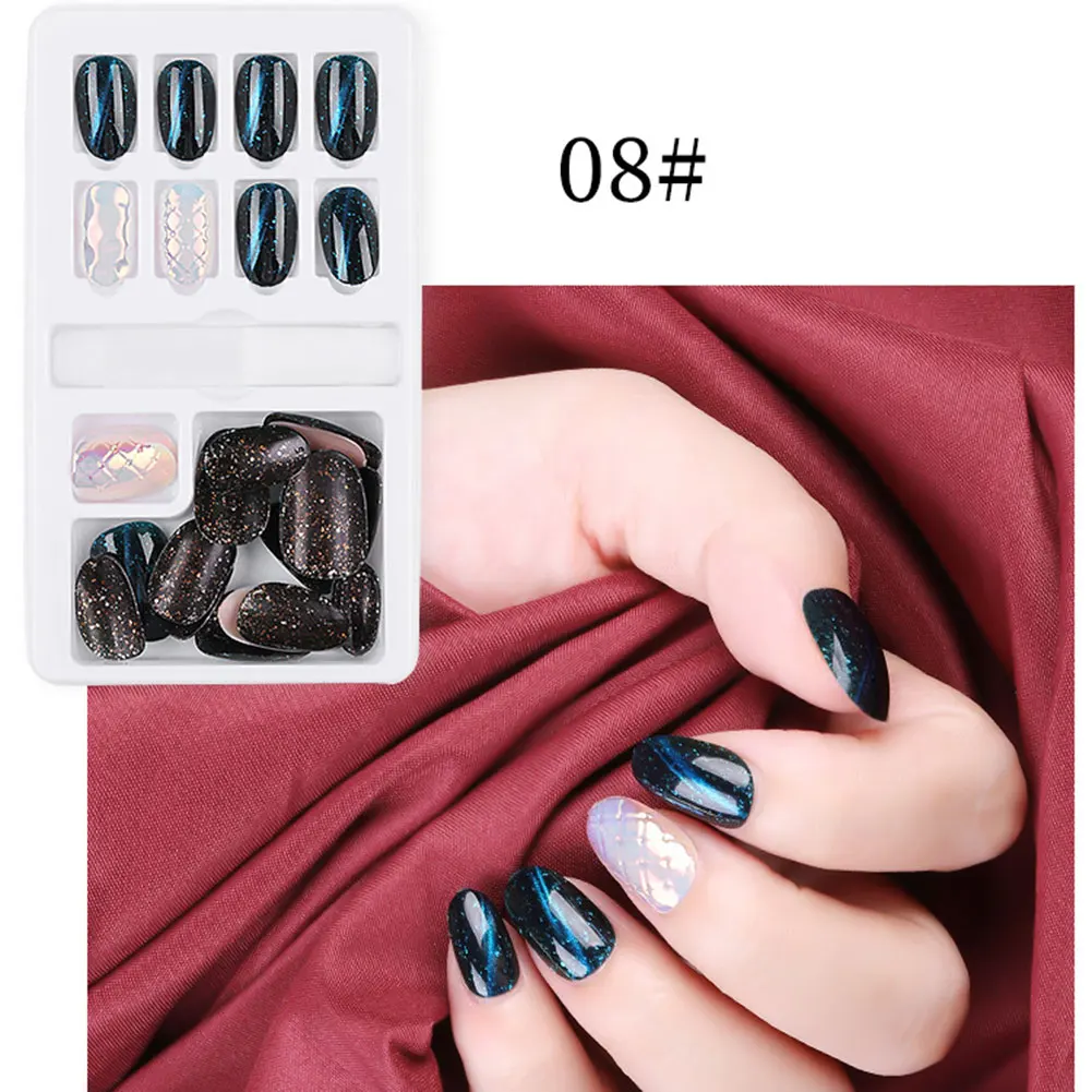 Лучшие переносные съемные накладные ногти полное покрытие водонепроницаемые