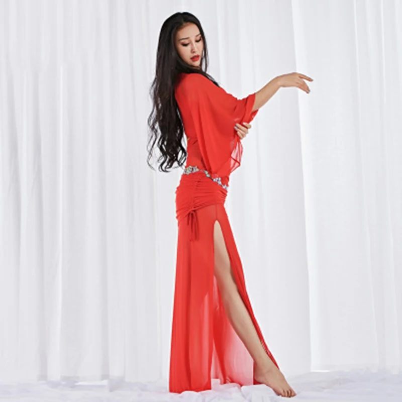 Женское платье для танца живота длинное Клубное с разрезом 2020 | Тематическая