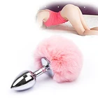 Анальная пробка с гладким прикосновением, анальная пробка из нержавеющей стали без вибратора, секс-игрушки для женщин и мужчин, секс-шоп для лесбиянок