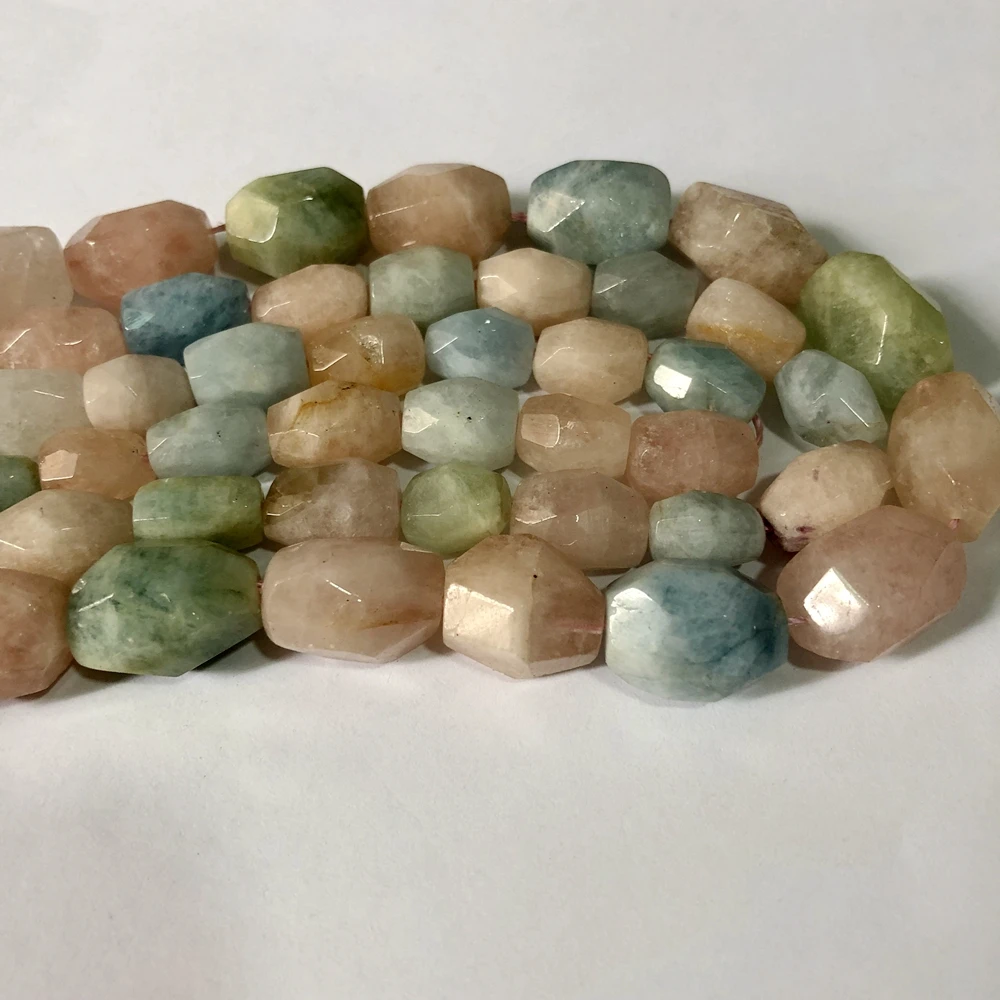 Натуральный мульти-морганит оптовая продажа 15 5 дюймов полная нить граненый