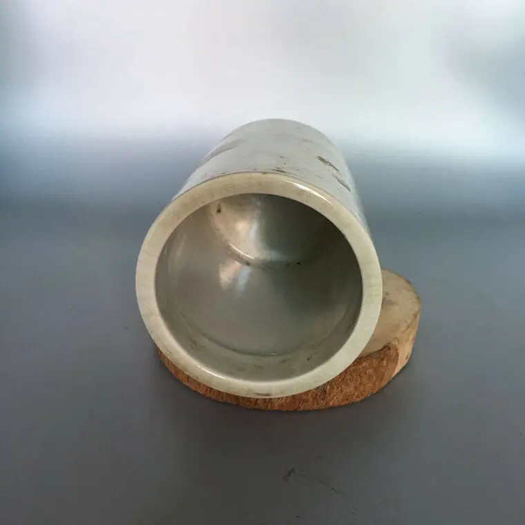 

CHINESE OLD MARKED FAMILLE ROSE COLORED LANDSCAPE PATTERN PORCELAIN BRUSH POT