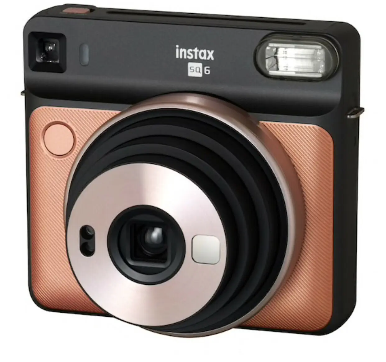 Б/у Fujifilm instax Square SQ6 камера моментальной печати (цвет румяно-золотой) с 3 пакетами