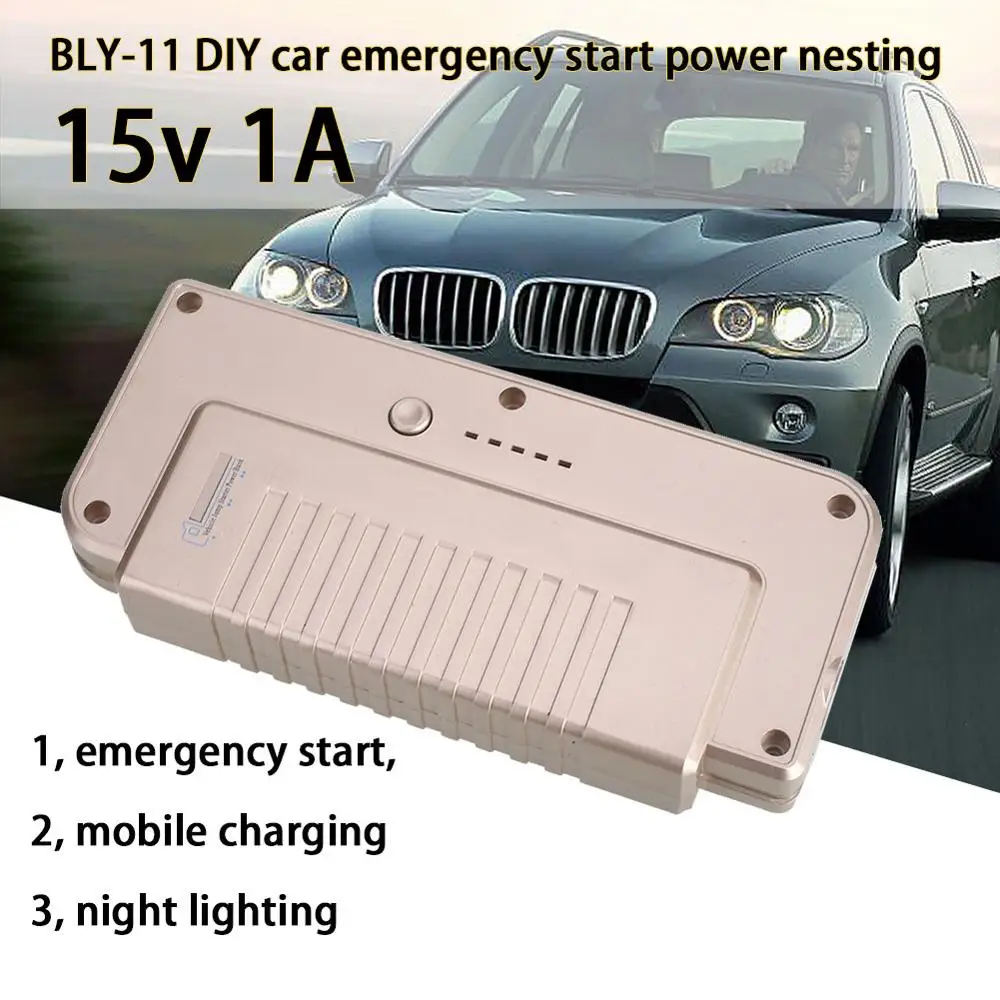 Vehemo USB портативный DIY Автомобильный стартовый набор зарядное устройство для аккумулятора Многофункциональный стартер для прыжков светодиодный индикатор питания