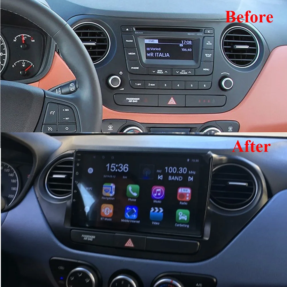 Для Hyundai Grand I10 2014 2015 2016 2017 2 Din 9 &quotAndroid автомобильный мультимедийный плеер WIFI GPS