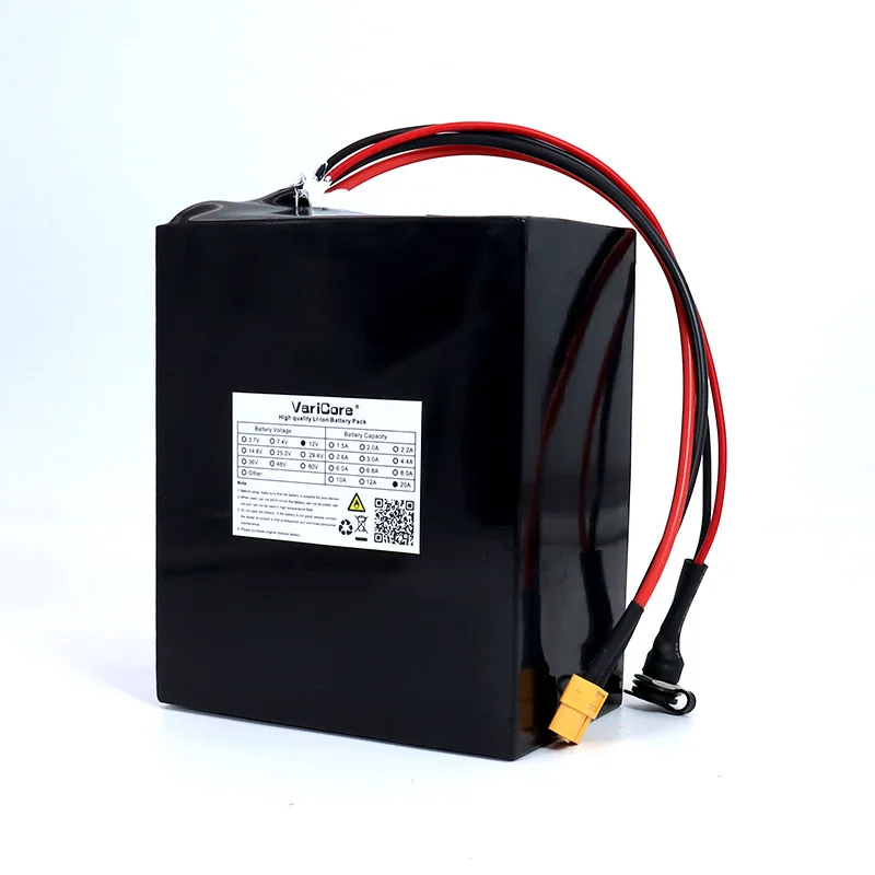 VariCore 12V 20Ah 4S5P 26700 Lifepo4 Battery Pack with 4s 20A Maximum 60A Balanced BMS for Electric Boat E-bike 12.8V Lawn mower |