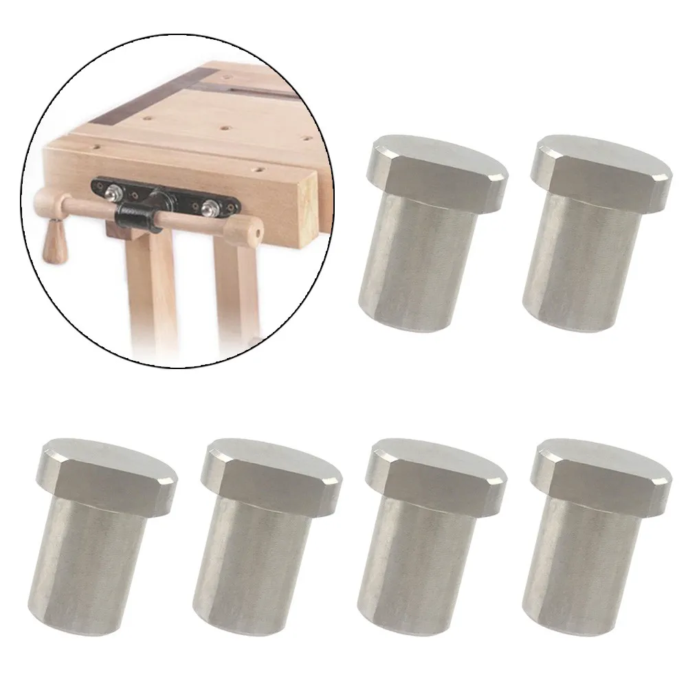 

6Pcs Workbench Stoppers Woodworking Table Stainless Steel Limit Tenon Blocks Woodworking Standing Tool Table Limit Latch Blocks