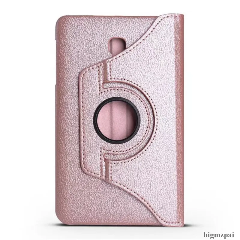 Чехол для планшета samsung Galaxy Tab A 10,5 T590 T595 t597 360 Вращающийся Кожаный чехол для планшета samsung tab a t590 - Цвет: rose gold