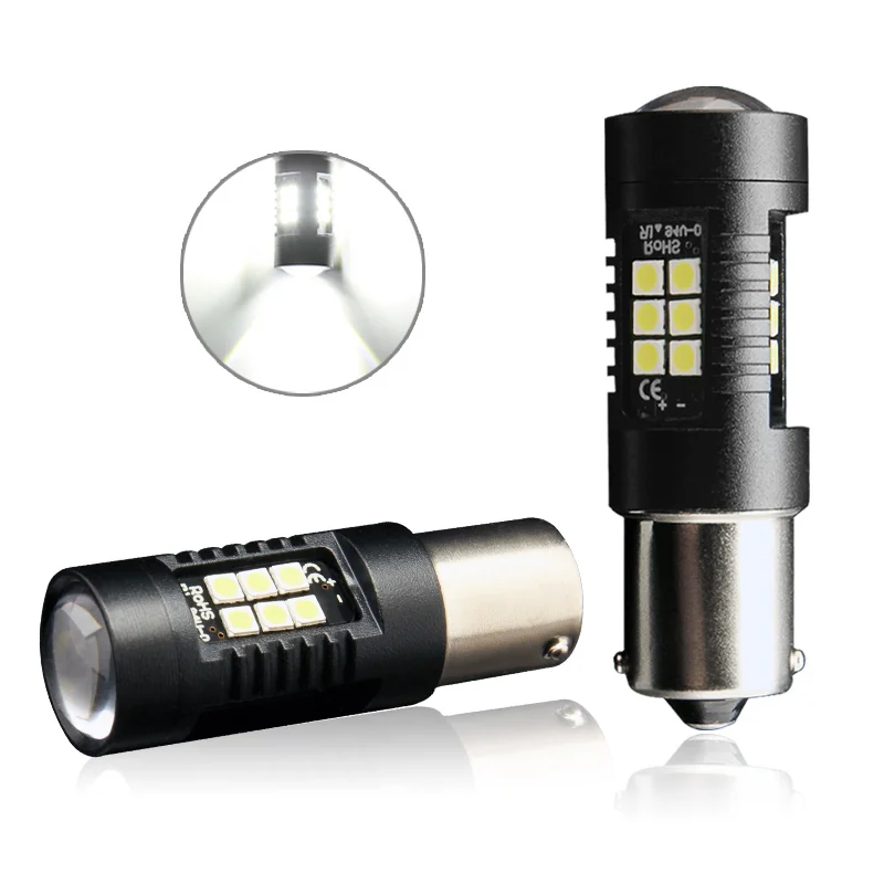 TF30 2 шт. 1156 BA15S P21W светодиодный BAU15S PY21W BAY15D P21-5W 1157 R5W 21 шт. 3030SMD авто светодиодный стоп-сигнал заднего хода светильник сигнальная лампа 12 V/24 V - Испускаемый цвет: White
