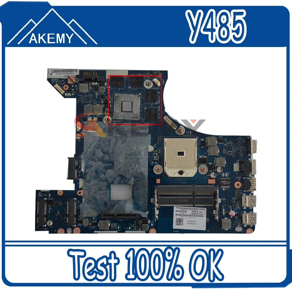 

LA-8641P материнская плата для ноутбука Lenovo Y485 протестированный Оригинал материнская плата с видеокартой