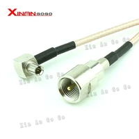 xinangogo 10pcs fme male to ts9 right angle connector pigtail cable rg316 15cm 20cm 30cm