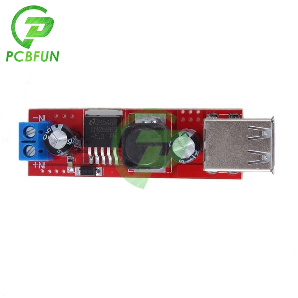 LM2596 Двойной выход USB 9 В/12 В/24 В/36 В до 5 Быстрая зарядка автомобиля 3A понижающий