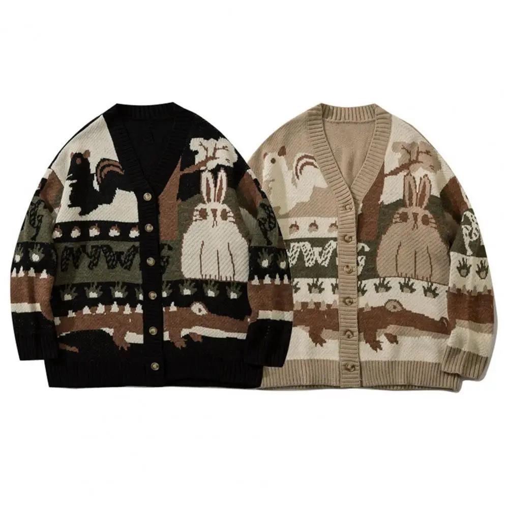 

Knitted Sweater Men Coat Jacket Knitted Cardigan Single-breasted Coat Jacket Men Casual Cardigan Knitted Coat Autumn Casual Coat