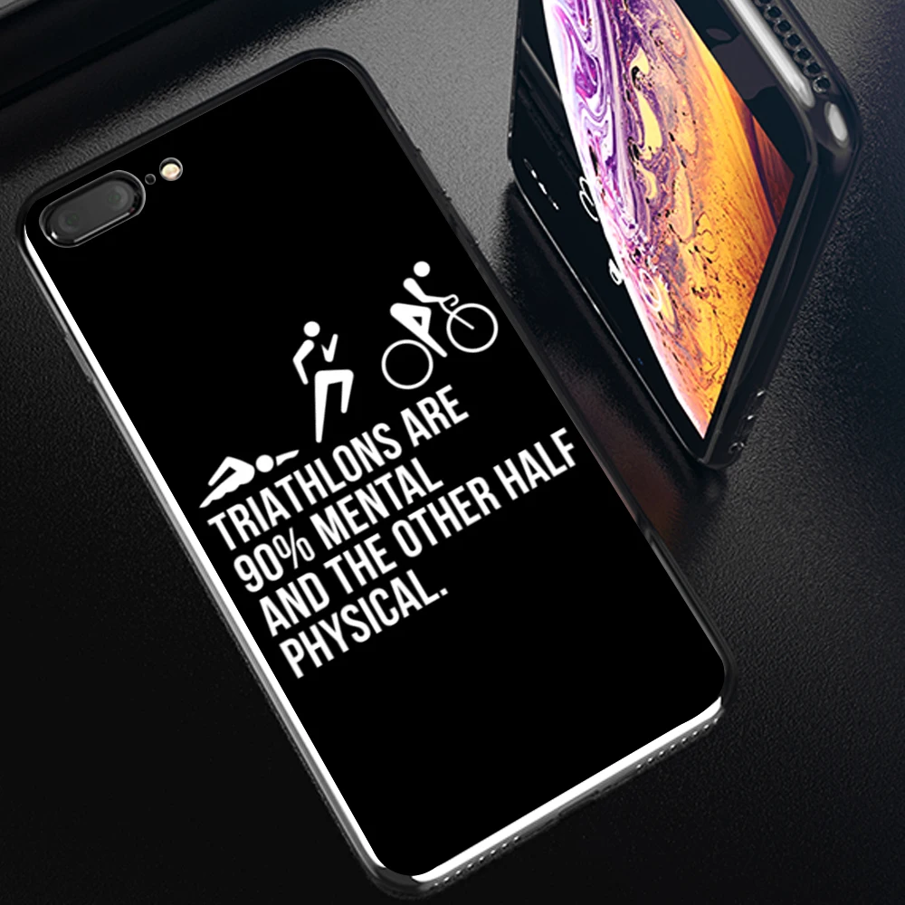 ironman triathlon bicycle marathon phone case for iphone 13 11 12 pro mini pro xs max 8 7 plus x se 2020 xr 13 pro phone covers free global shipping