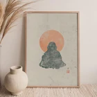 Художественный принт Будды ВИНТАЖНЫЙ ПЛАКАТ дзен настенные картины украшения традиционный японский холст картина для гостиной домашний декор