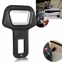high quality car safety seat belt buckle universal portable aluminum alloy alarm stopper eliminator bottle opener stop warning