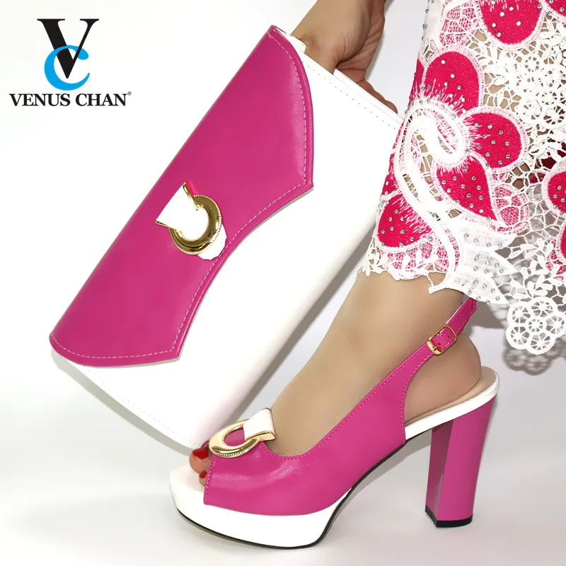 Новейший Удобный комплект из туфель и сумочки итальянские комплекты коллекция