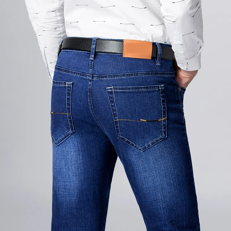 Брюки мужские джинсовые в стиле хип-хоп классические байкерские штаны роскошный