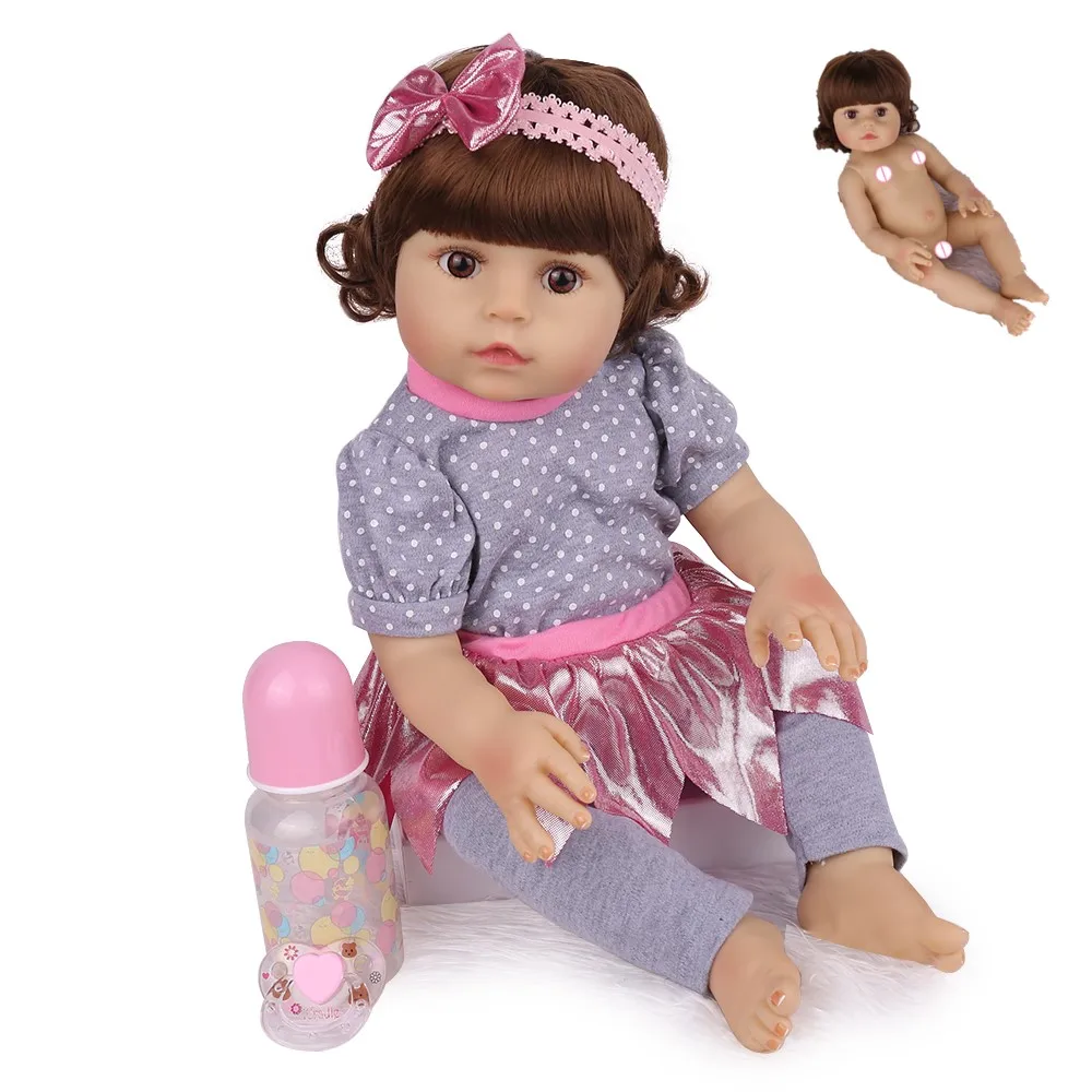 18 inc. Reborn Baby Dolls куклы для всего тела Vinly Girl милые мягкие реалистичные ручной работы