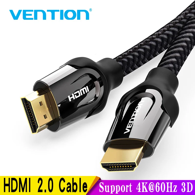 

Vention HDMI Cable 4K HDMI to HDMI 2.0 Cable Cord for PS4 Apple TV 4K Splitter Switch Box Extender 60Hz Video Cabo Cable HDMI 3m