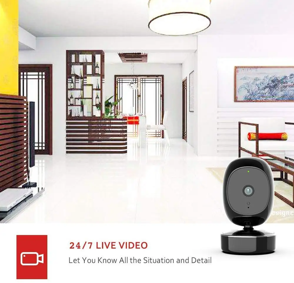 Камера видеонаблюдения SimCam AI для дома с распознаванием лиц и голосовым