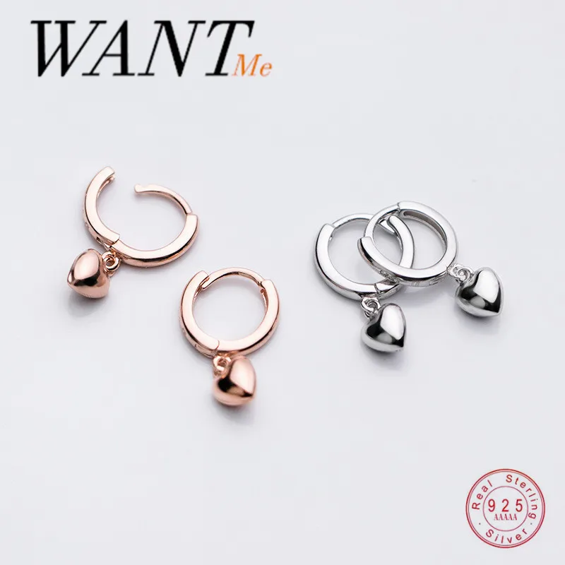 Женские серьги гвоздики WANTME из серебра 925 пробы|Серьги-гвоздики| |